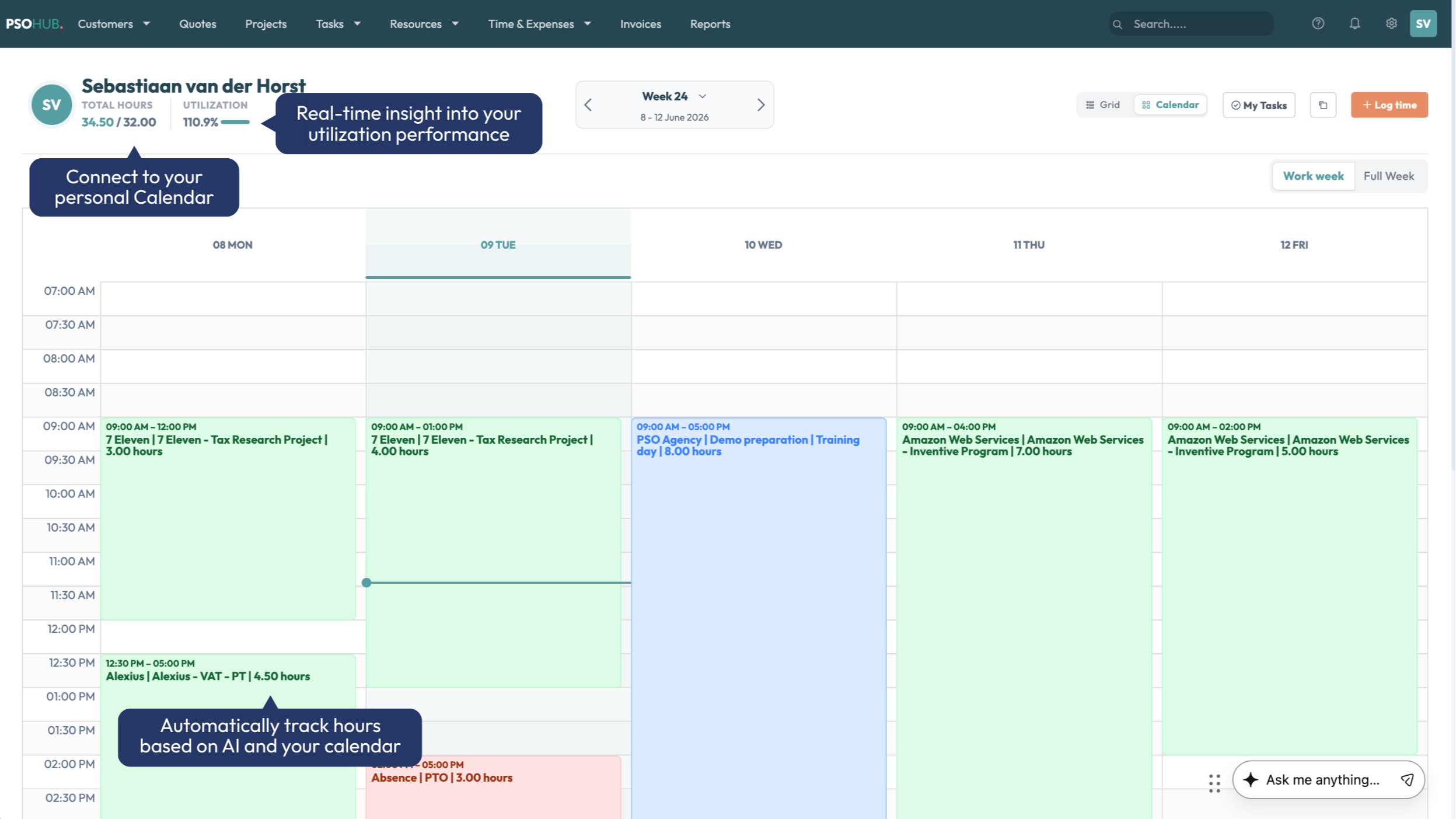 HubSpot Time Tracking