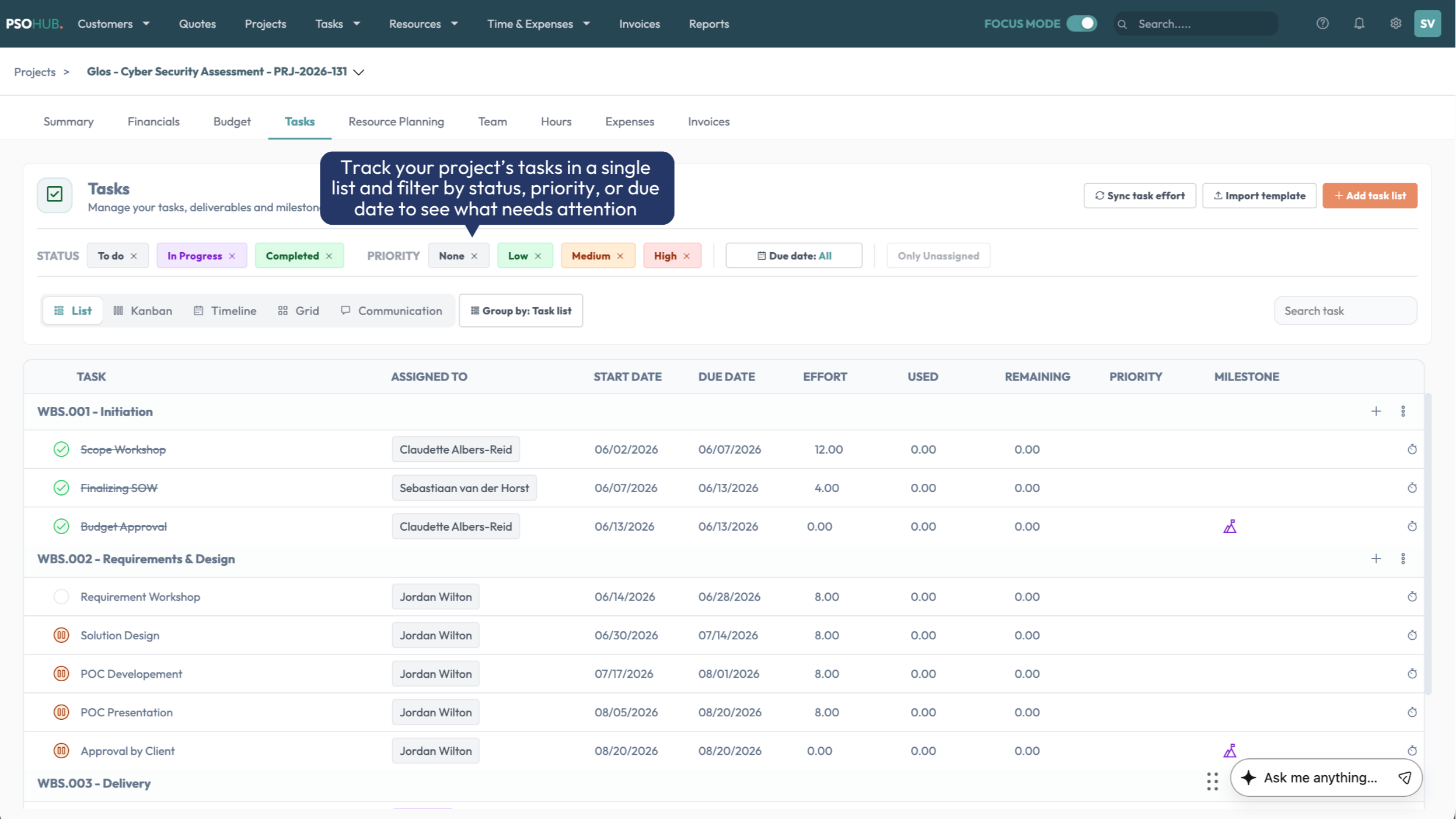 HubSpot Tasks